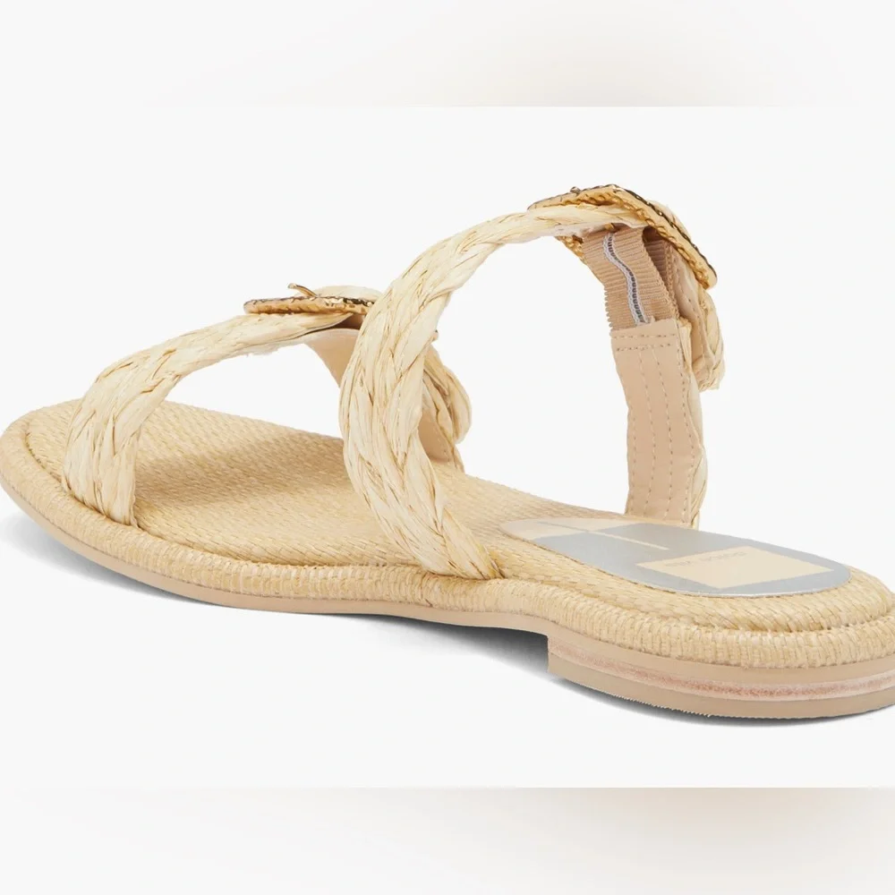 dolce vita Alaina Lt Natural Raffia Sandal. Ladies 7.5 - Picture 3 of 13